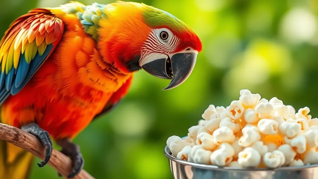plain popcorn safe occasionally