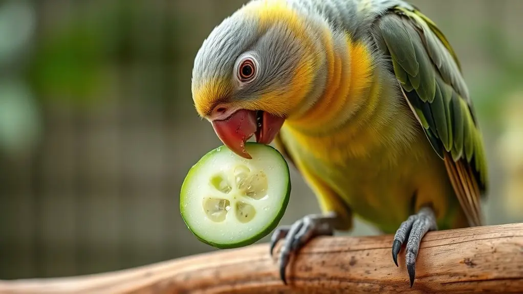 portion cucumber by size