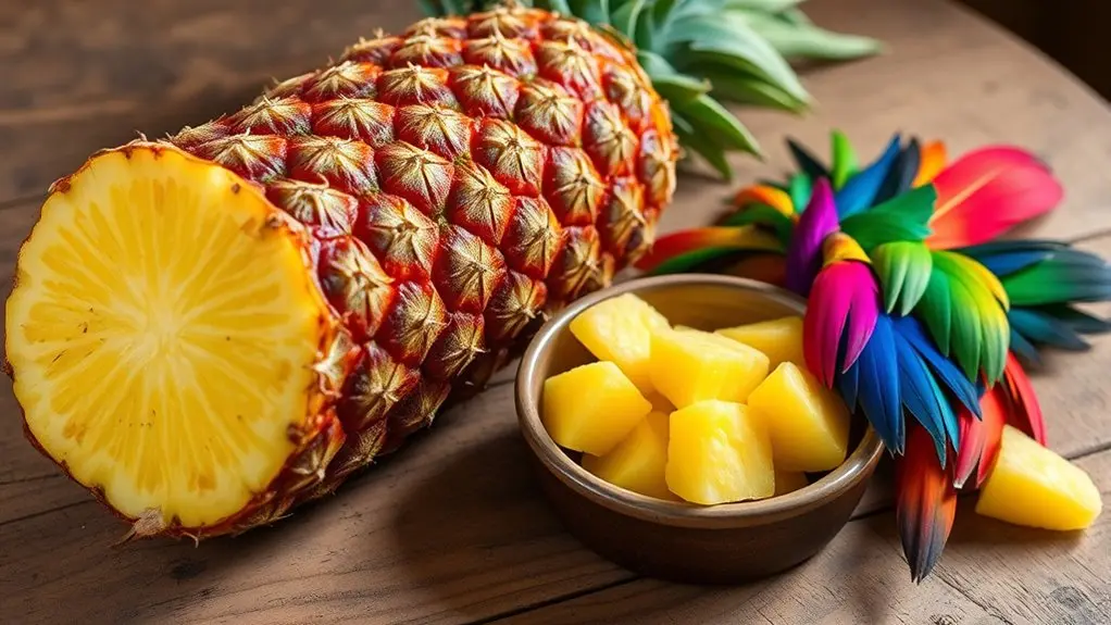 prepare fresh safe pineapple