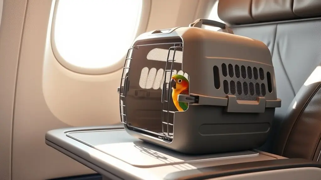 proper bird travel carrier selection