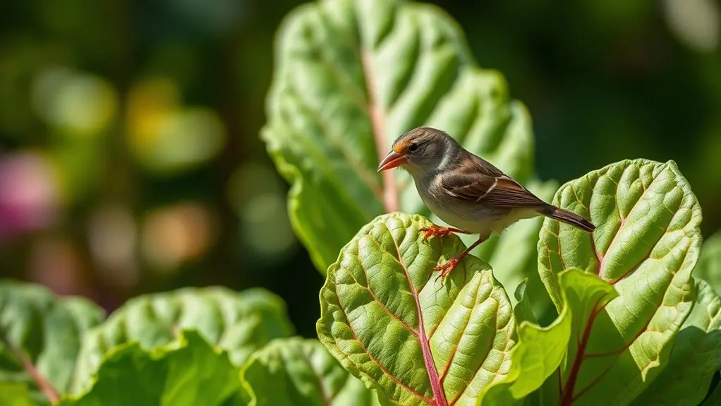 radish leaves boost bird health
