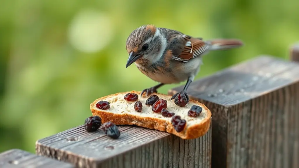 raisin bread harms birds