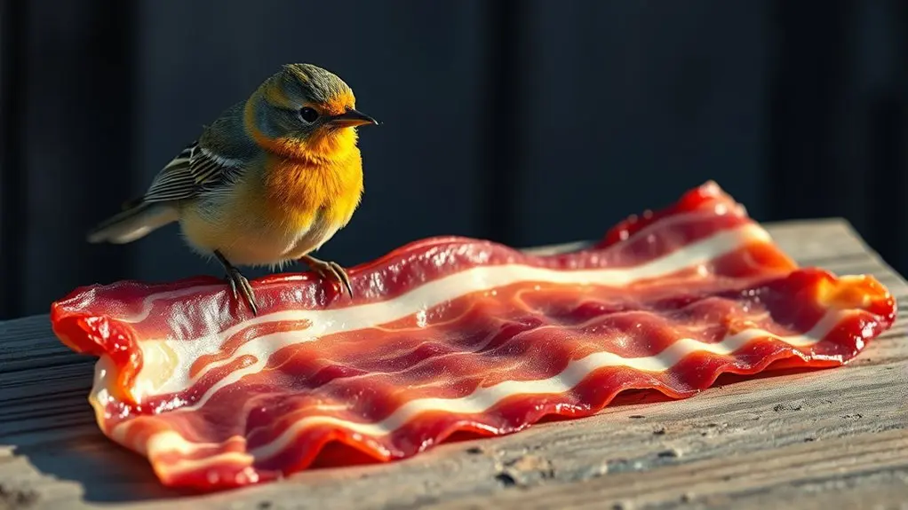 raw bacon contains harmful bacteria