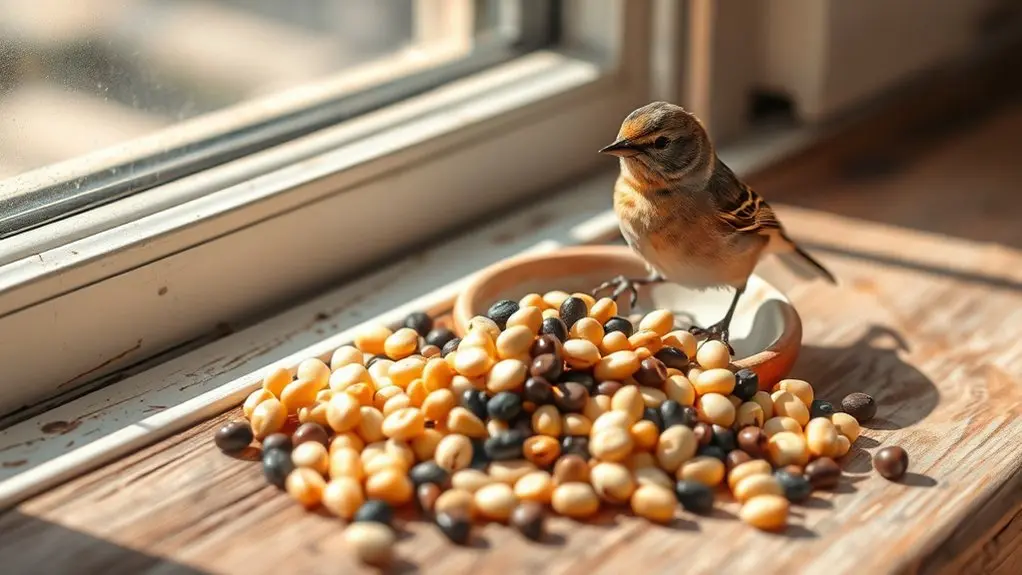 raw beans harm birds