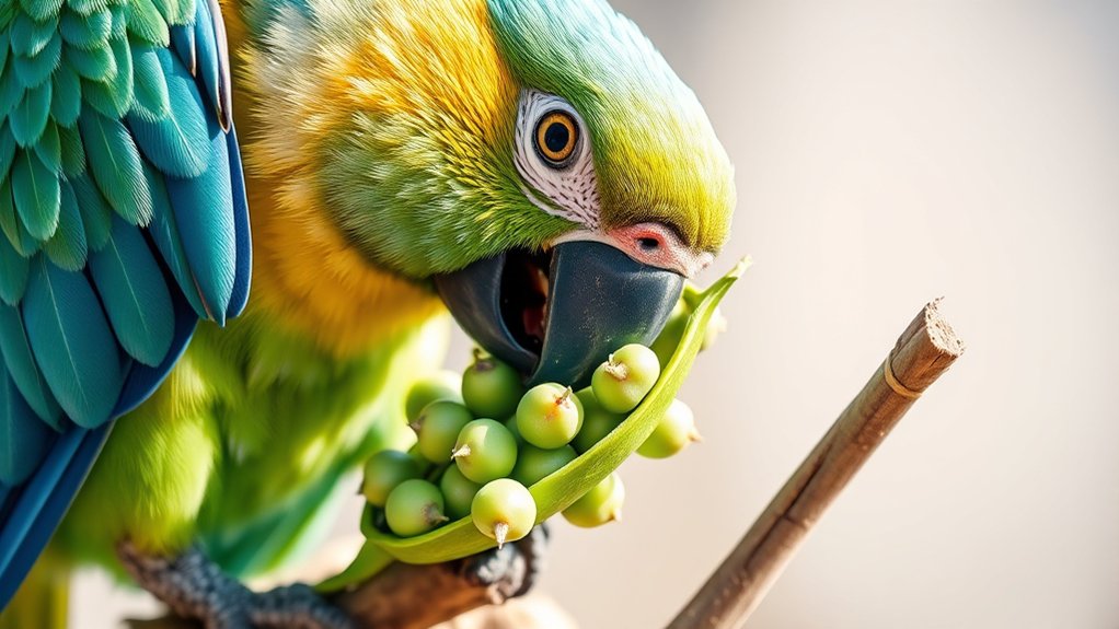 raw peas are safe