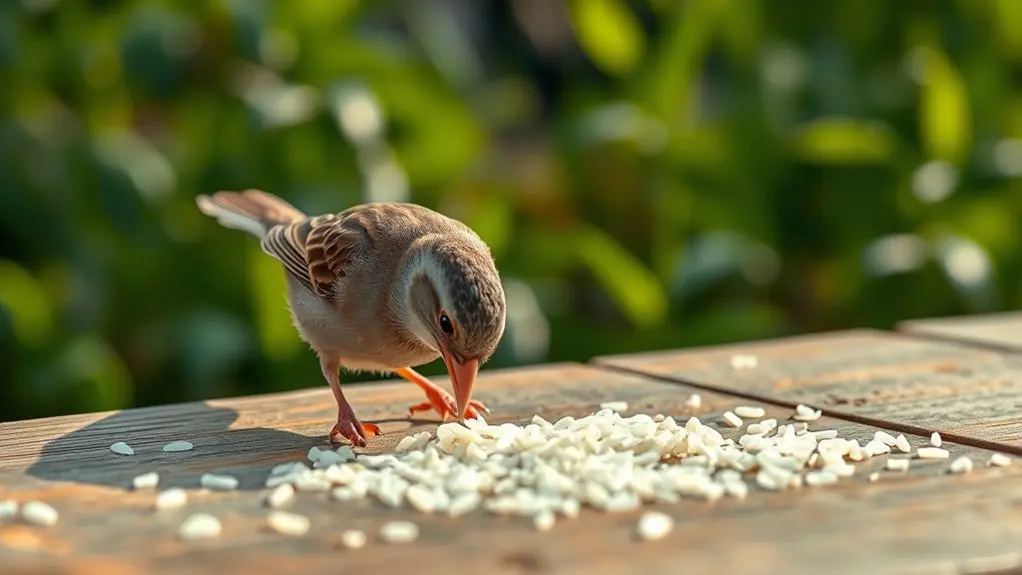 raw rice is safe
