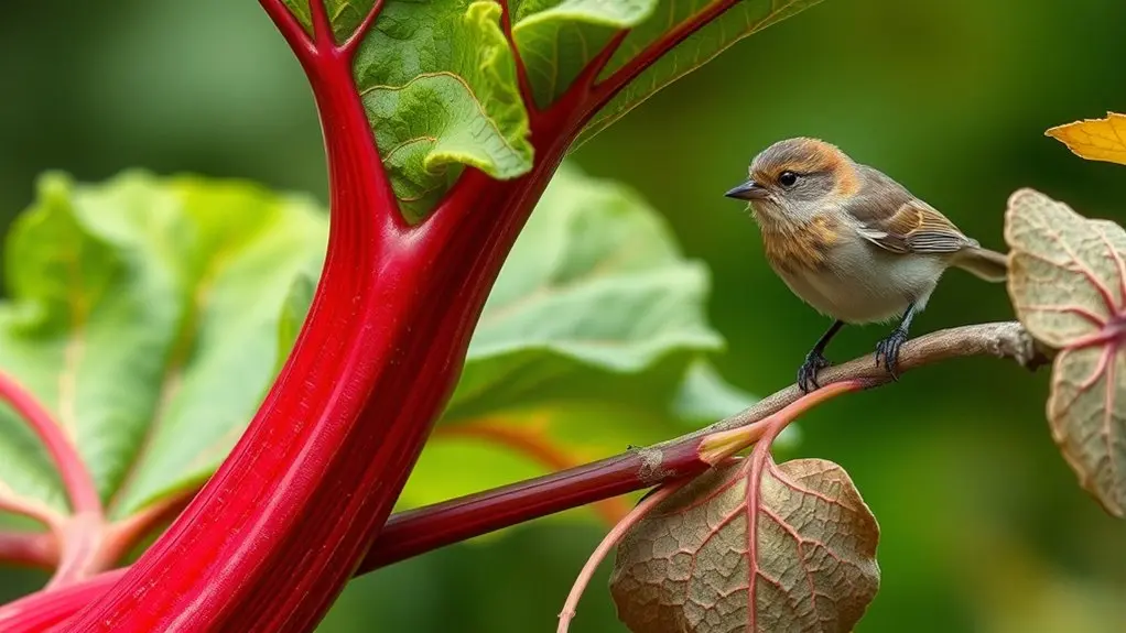 rhubarb leaves are toxic