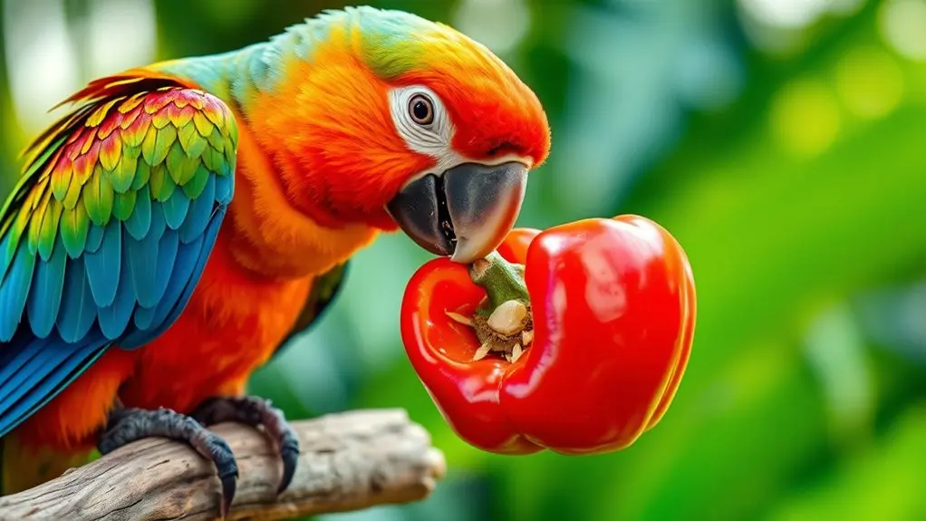 ripe peppers boost nutrition