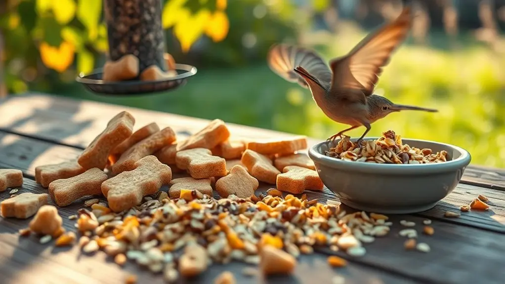 safe dog biscuits for birds