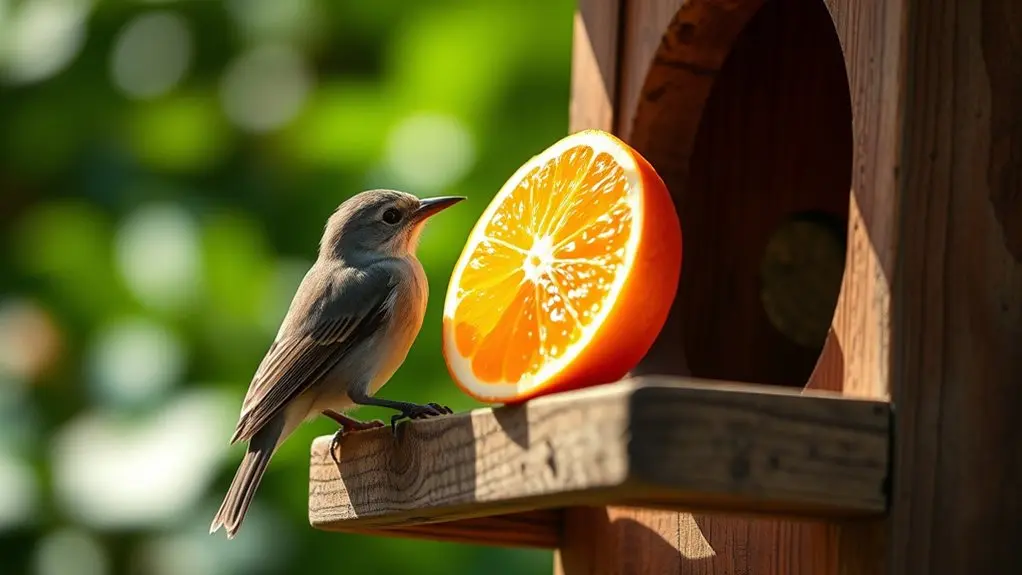 safe mandarin orange feeding