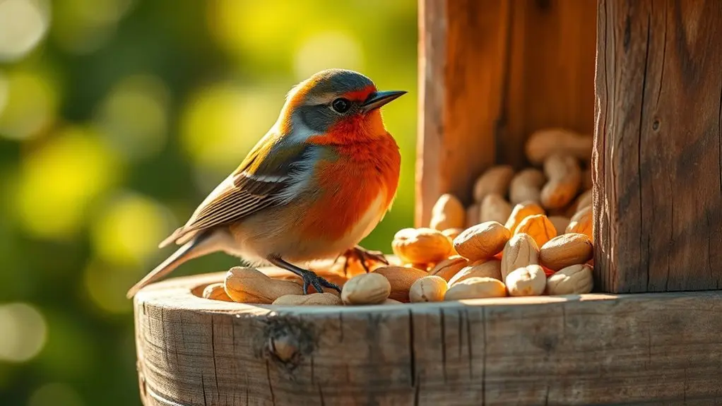 safe roasted peanuts for birds