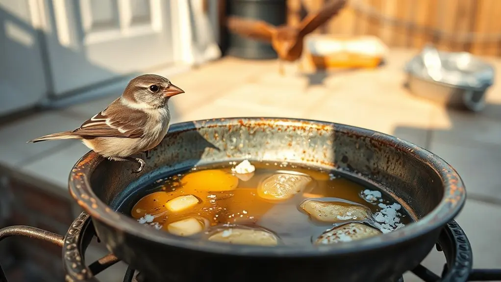 salted fats harm birds
