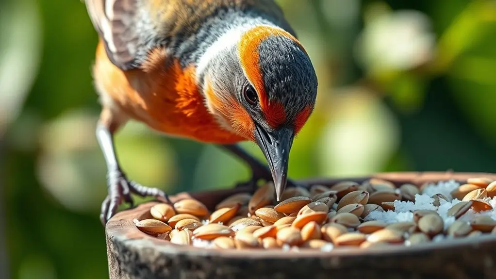 salted seeds harm bird health