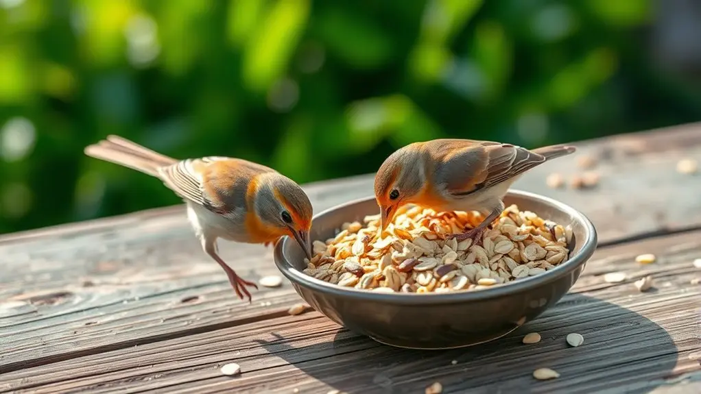 serve dry plain oats