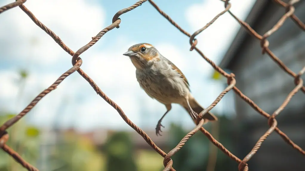 small birds can squeeze through