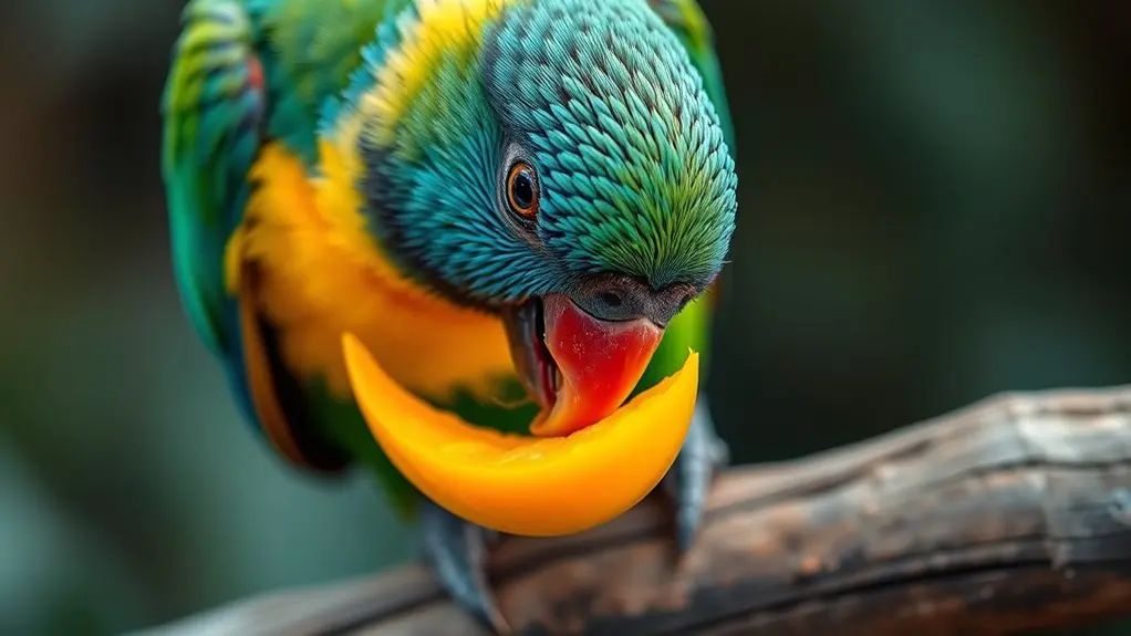 small occasional mango skin