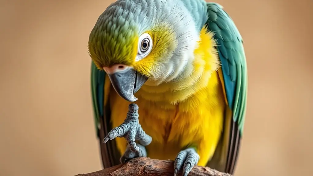 spot hidden parrot arthritis signs