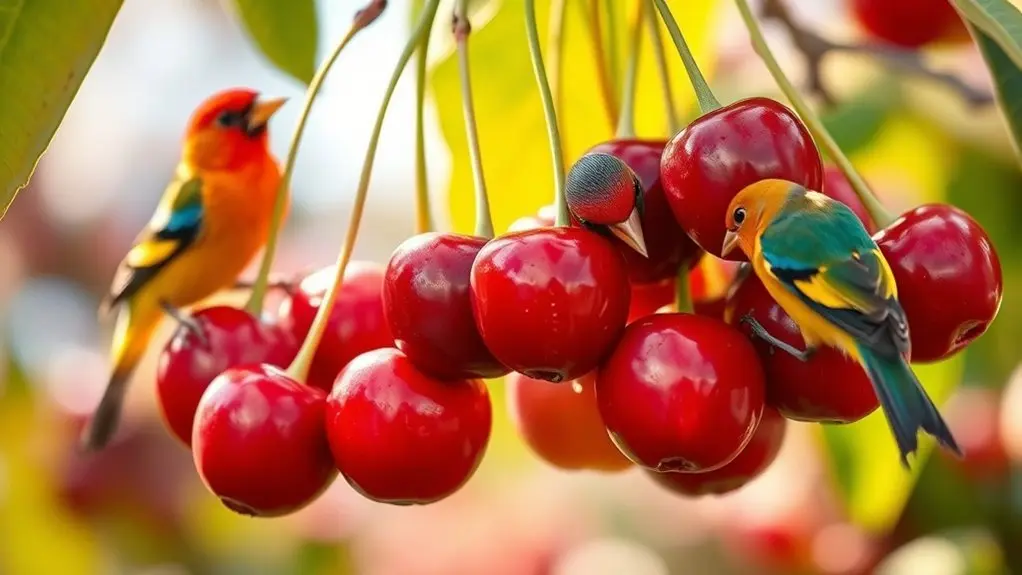 sweet early red cherries