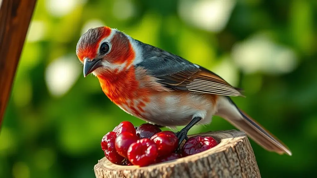 sweetened cranberries harm birds