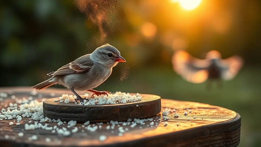uncooked grits harm birds