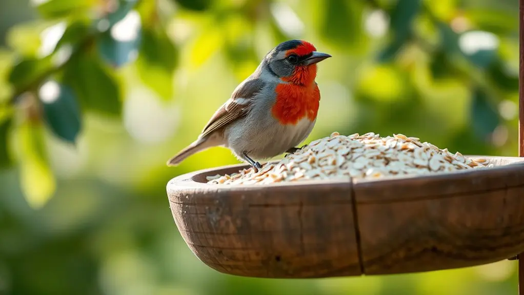 uncooked oatmeal supports bird energy