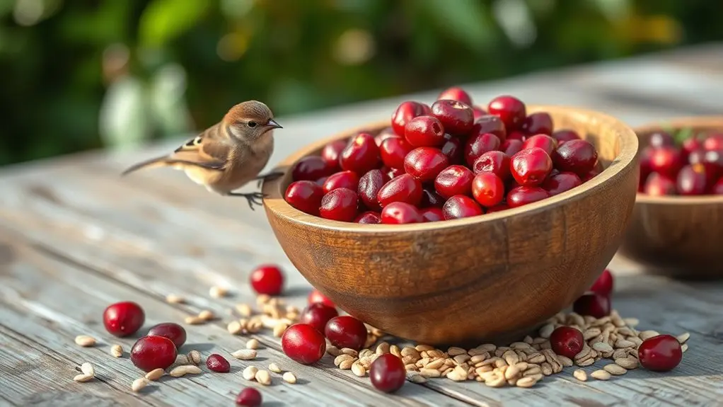 unsweetened dried cranberries preparation