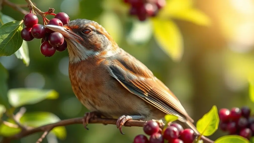 waxwings susceptible to intoxication